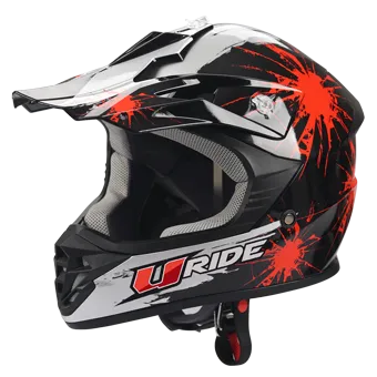 Produit CASQUE ENFANT NOIR et ROUGE - TACHES PEINTURE Image